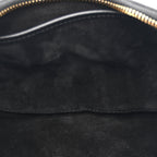 Smooth Calfskin Medium Strap Ava Triomphe Shoulder Bag Black