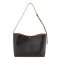 Triomphe Canvas Calfskin Shopper Tote Tan