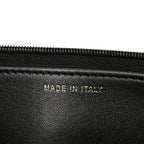 Lambskin Quilted Resin CC Mini Flap Bag Black White