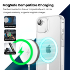 Entronix [Magnetic] Case Compatible with iPhone 16E - [Hard Back] Slim Clear