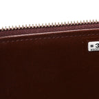 Lambskin Quilted Small Top Handle Vanity Case With Chain Dark Brown