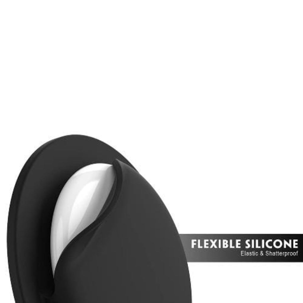 SAHARA - StickOn Silicone Case for Apple AirTag (4-Pack) - Black/White/Blue/Green