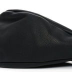 Grained Calfskin Large Slouchy Banana Bag Black