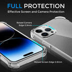 Alpha Digital Iphone14pro -clear/ Soft/ Flex- Anti-fingerprint & Full Protection