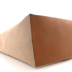 Canvas Calfskin Y Tote Tan Natural