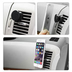 Reiko Universal Air Vent Magnetic Car Mount Phone Holder In Black
