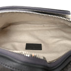 GG Supreme Monogram Textured Dollar Calfskin Ophidia Belt Bag Grey Black Graphite Grey