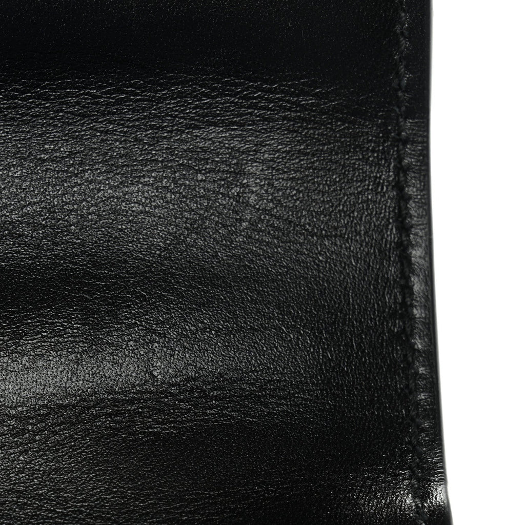 Boarded Dyana Lux Calfskin Web Monochrome Mini Bamboo 1947 Top Handle Bag Black