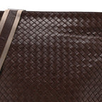 Nappa Intrecciato VN Crossbody Messenger Bag Brown