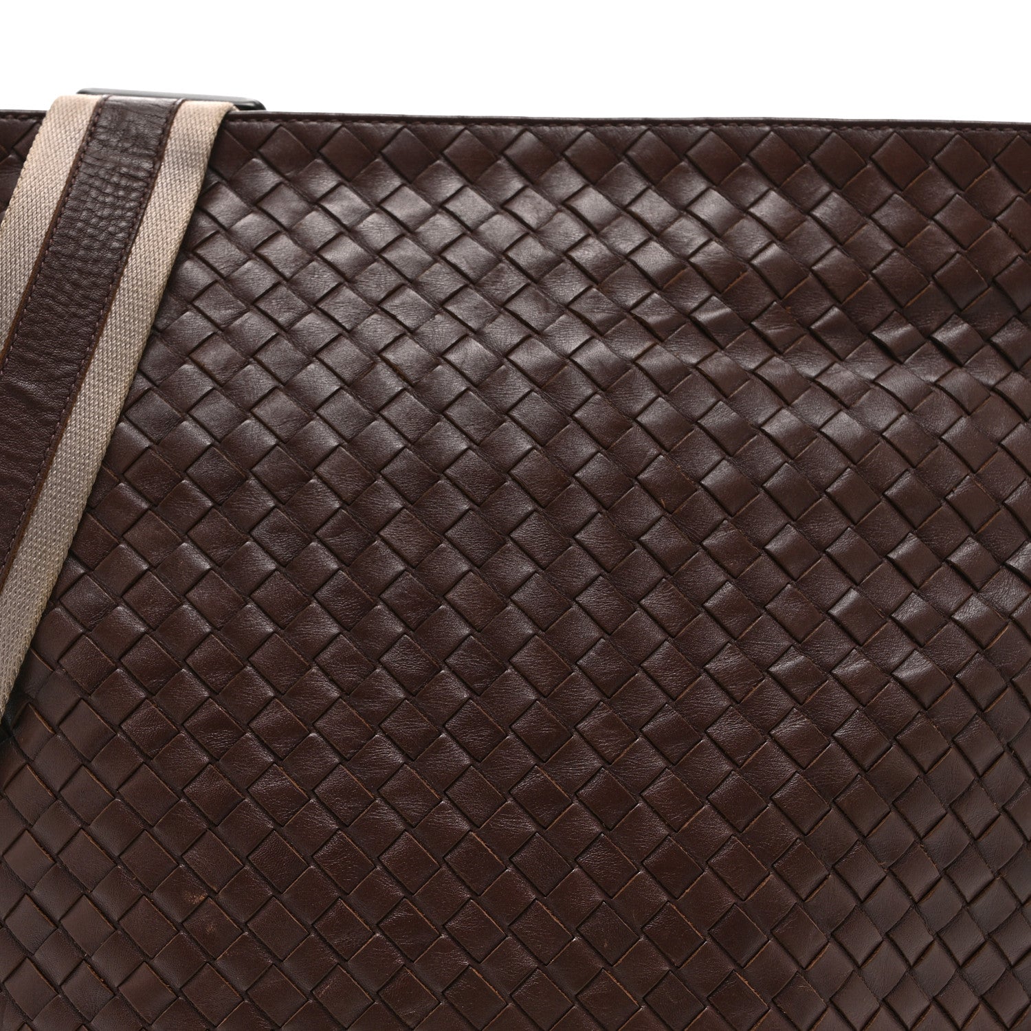 Nappa Intrecciato VN Crossbody Messenger Bag Brown