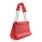 Caviar Small Accordion Flap Red