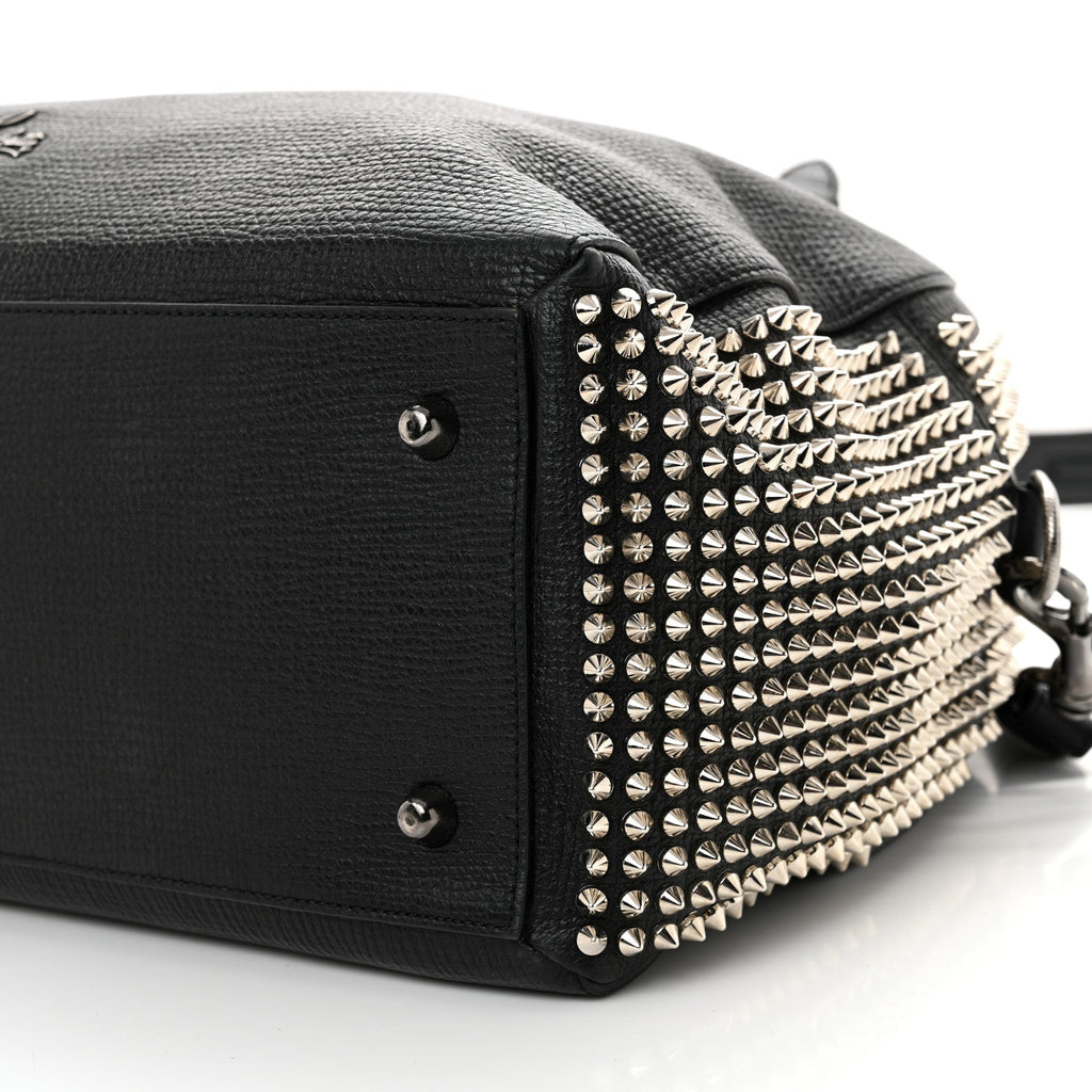 Calfskin Panettone Spiked Large Ranch Black