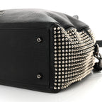 Calfskin Panettone Spiked Large Ranch Black