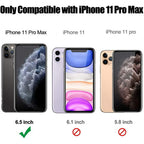 Entronix [Magnetic] Case Compatible with iPhone 11 Pro Max - [Hard Back] Thick Clear