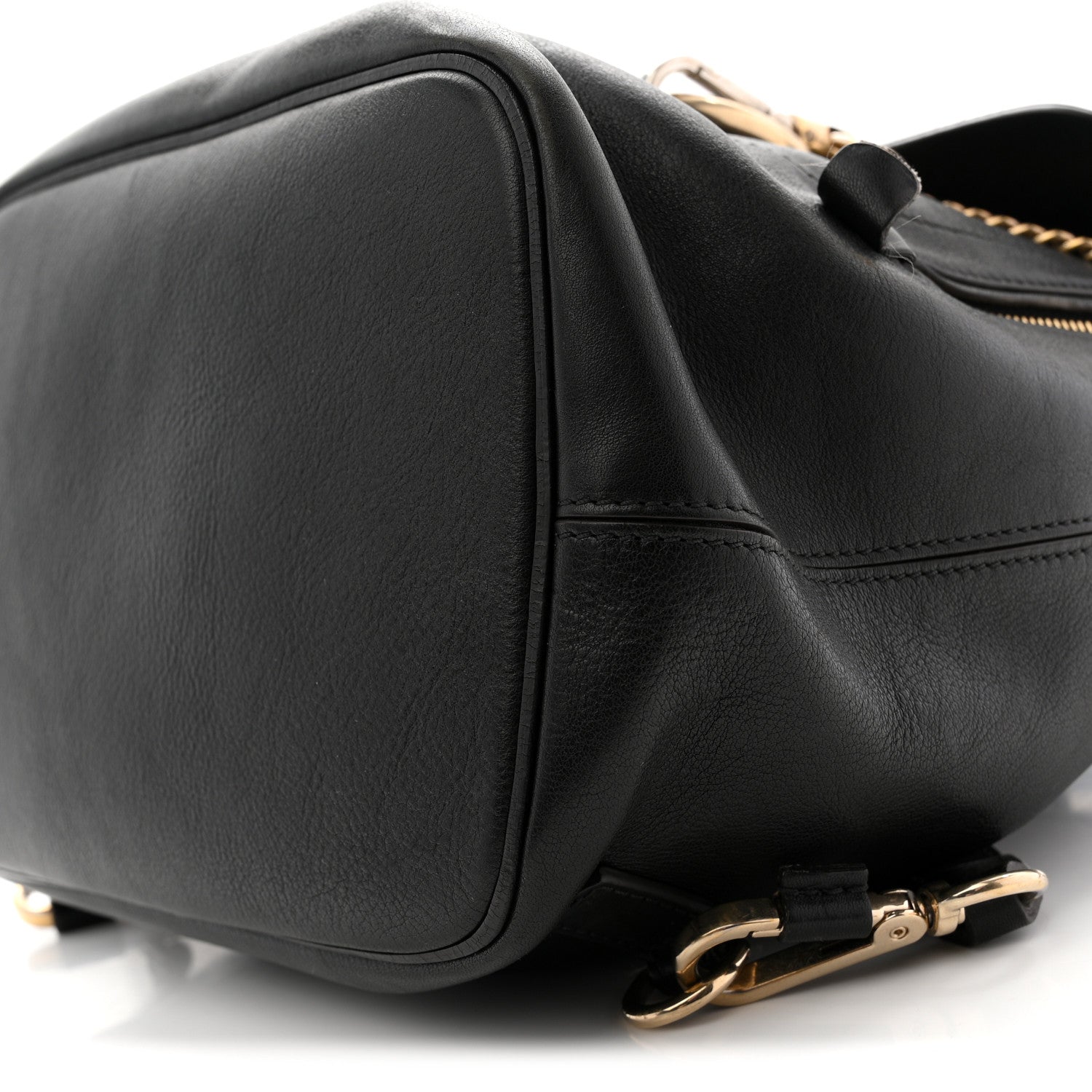 Suede Calfskin Medium Faye Backpack Black