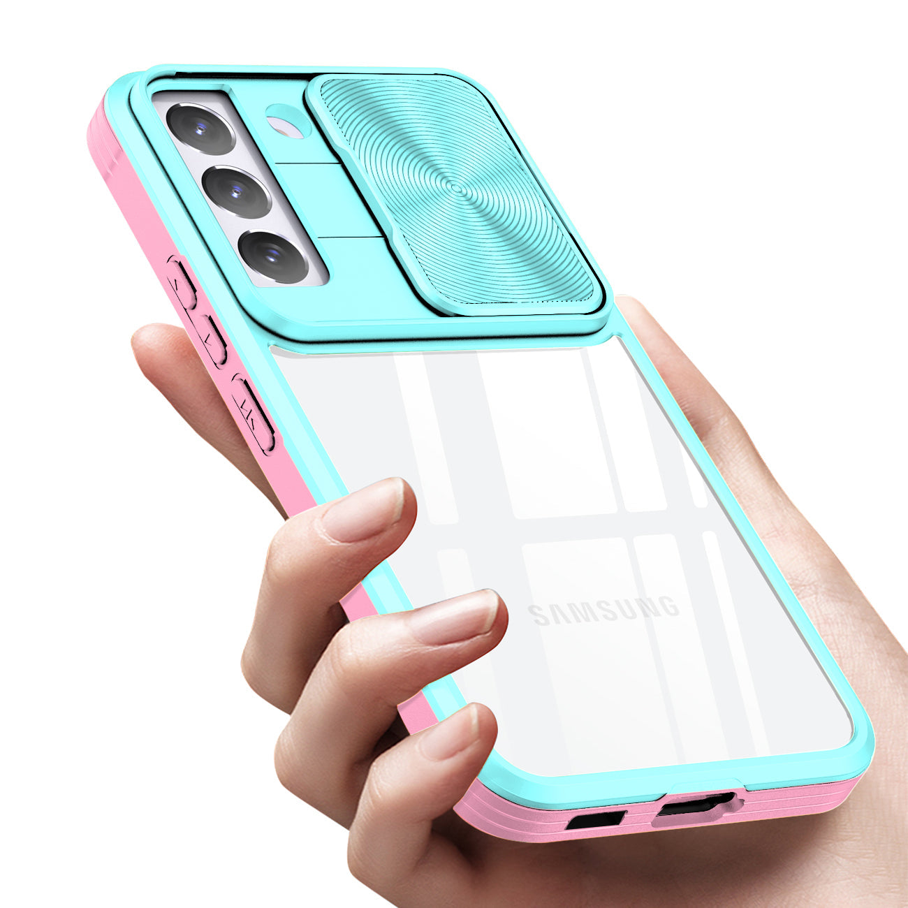 Full Protection With Mobile Phone Protective Film Slide Camera Lens Phone Case For Samsung Galaxy S 22 In Blue