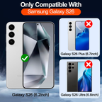 Entronix [Magnetic] Case Compatible with Galaxy S26 - [Hard Back] Clear Cover