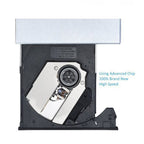 Portable USB 3.0 Slim External Optical DVD RW CD Writer Drive Burner Card Reader Player Optical Drives For Laptop PC Windows