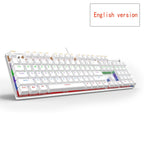Edition Mechanical Keyboard 104 keys Red Switch Gaming Keyboards for Tablet Desktop - backlit black US-red switch