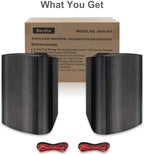 5.25-Inch 300W Indoor/Outdoor Waterproof Dual Speaker System for Home Theater Wall Mount - Black