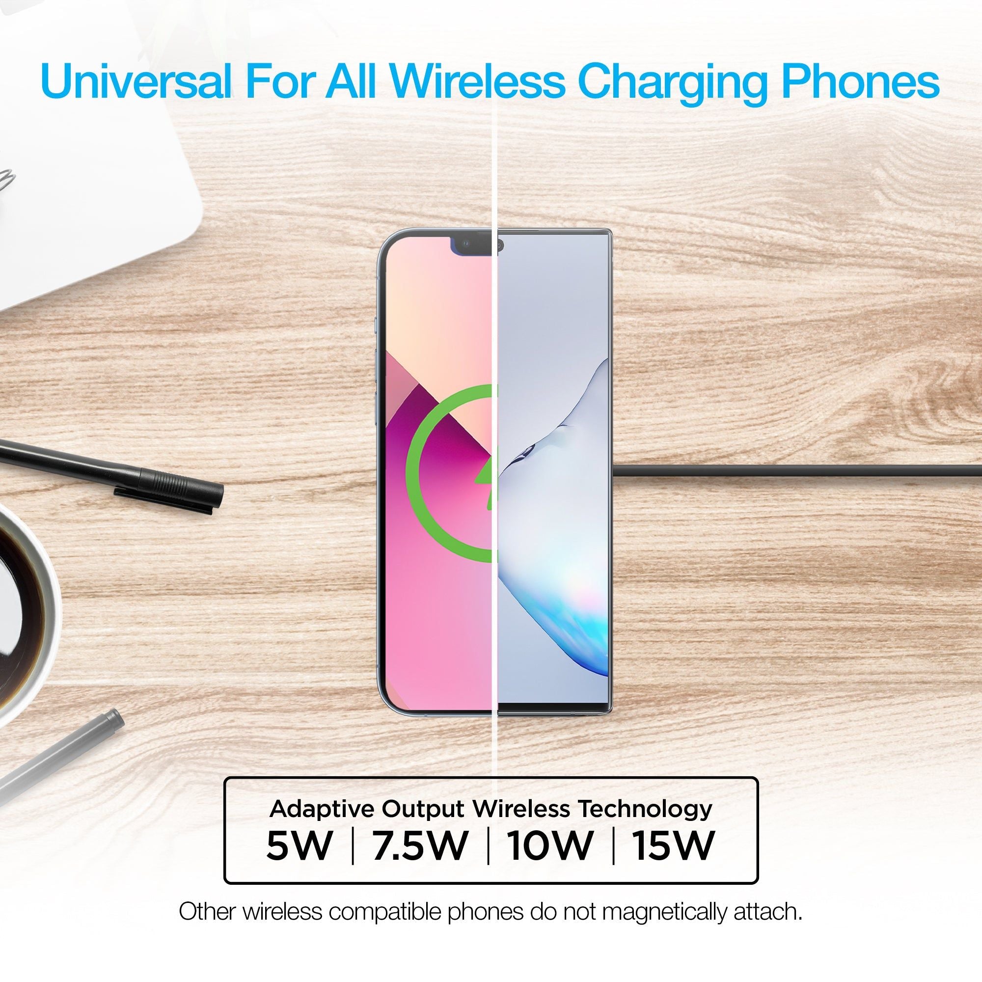 Alloy Magnetic 15W Wireless Fast Charger