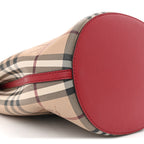 Haymarket Check Colours Small Lorne Bucket Crossbody Poppy Red