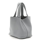 Taurillon Clemence Picotin Lock 22 MM Gris Pantin