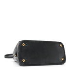 Saffiano Small Galleria Double Zip Tote Black