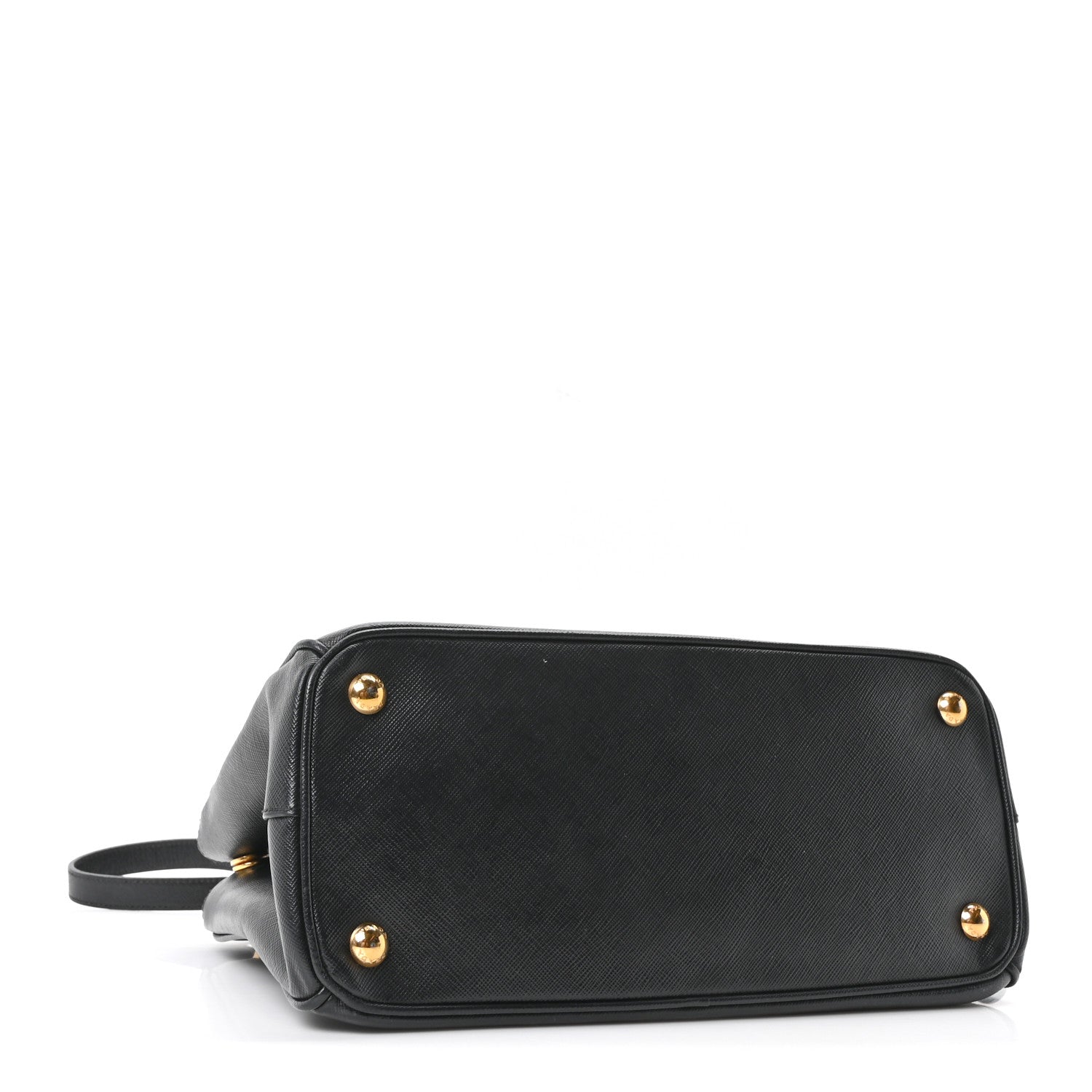 Saffiano Small Galleria Double Zip Tote Black