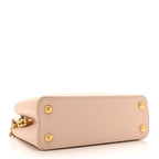 Taurillon Enamel Flower Chain Capucines BB Beige Yellow Creme