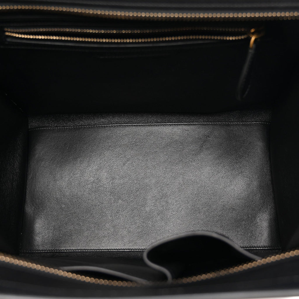 Satin Calfskin Mini Tri-Color Luggage Seashell