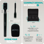 Movo WMX-2-DUO Dual Wireless Mic System w Mounts