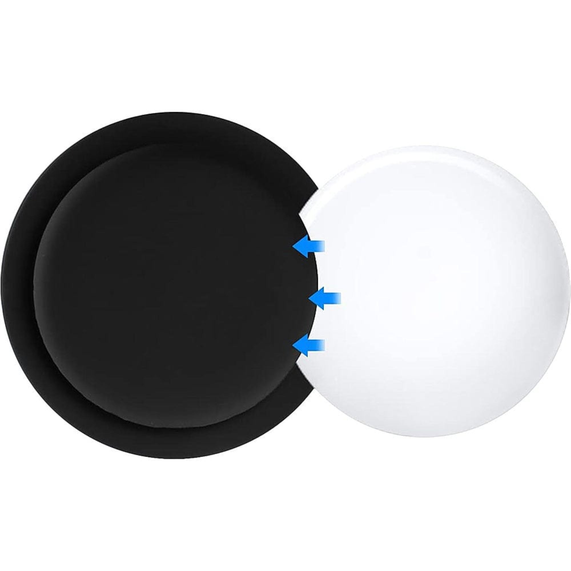 SAHARA - StickOn Silicone Case for Apple AirTag (2-Pack) - Black