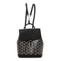 Goyardine Calfskin Mini Alpin Backpack Black