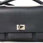 Smooth Calfskin Small Bel Air Clutch On Strap Grey