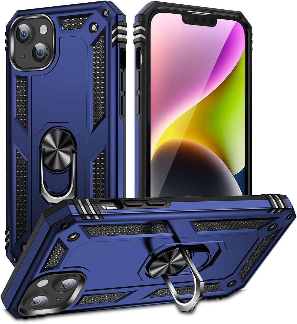 Entronix Case Compatible with iPhone 14 Plus - Dual-Layer Guard Gripstand