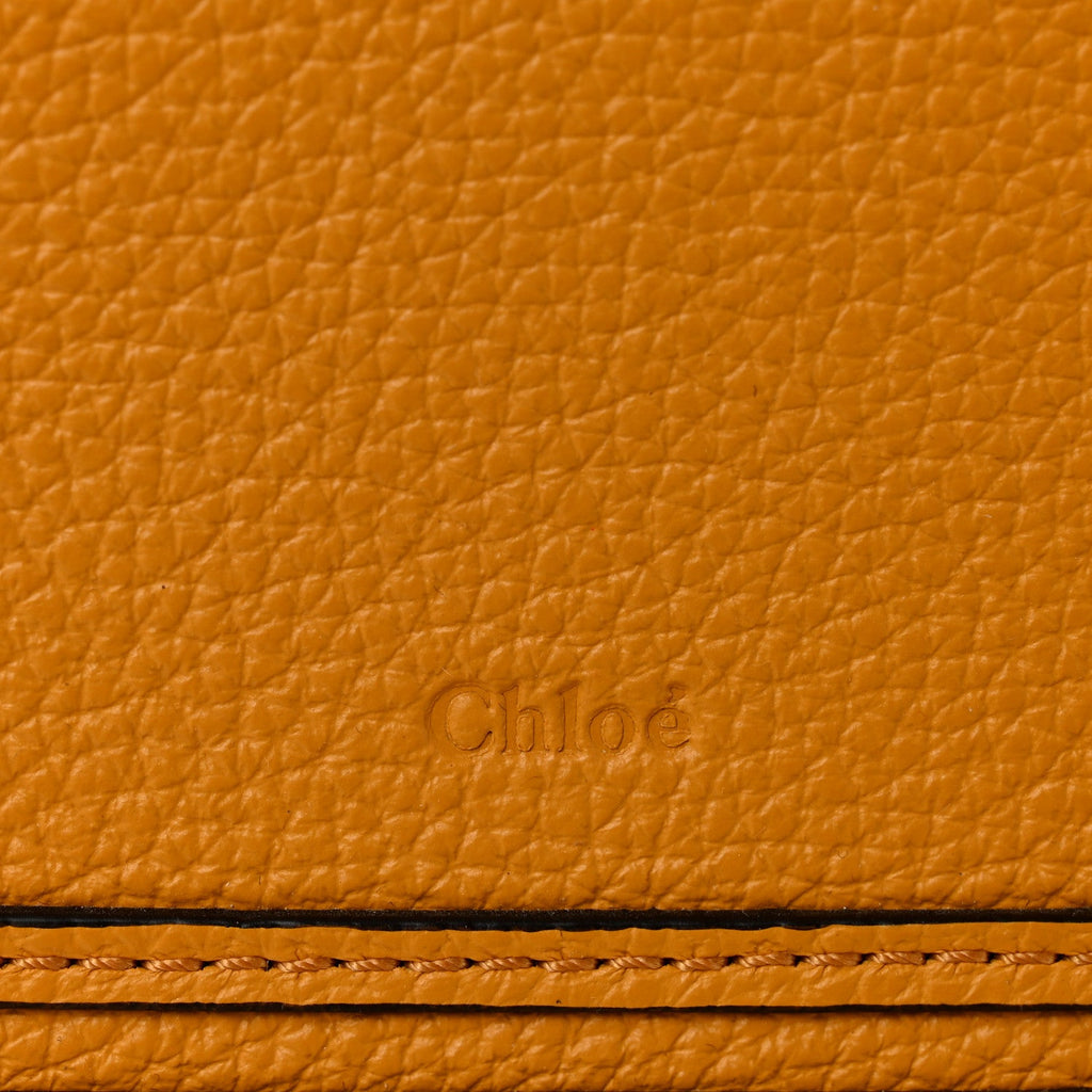 Raffia Small Grain Calfskin Medium Marcie Basket Yellow