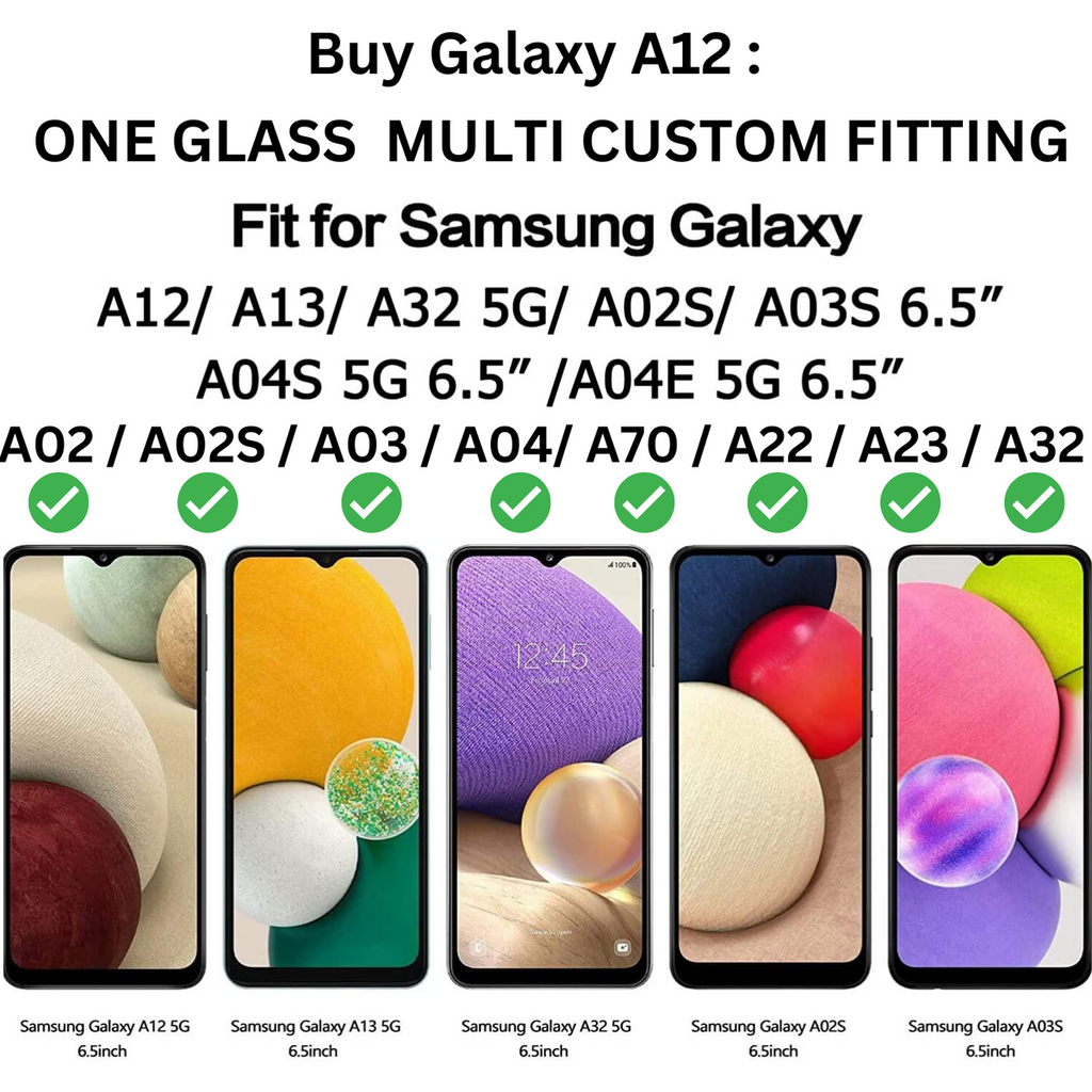 Entronix Clear Screen Protector Compatible with Galaxy A03s - 3 Piece Combo
