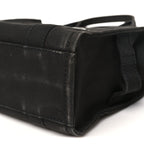 Cotton Canvas Small The Traveler Tote Bag Black