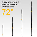 Kodak PhotoGear 72” Portable Camera Monopod, 21”-72” Aluminum Monopod with Wrist Strap & Case