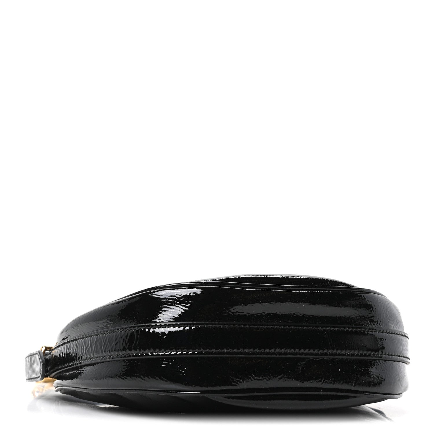 Patent Naplak Arque Shoulder Bag Black