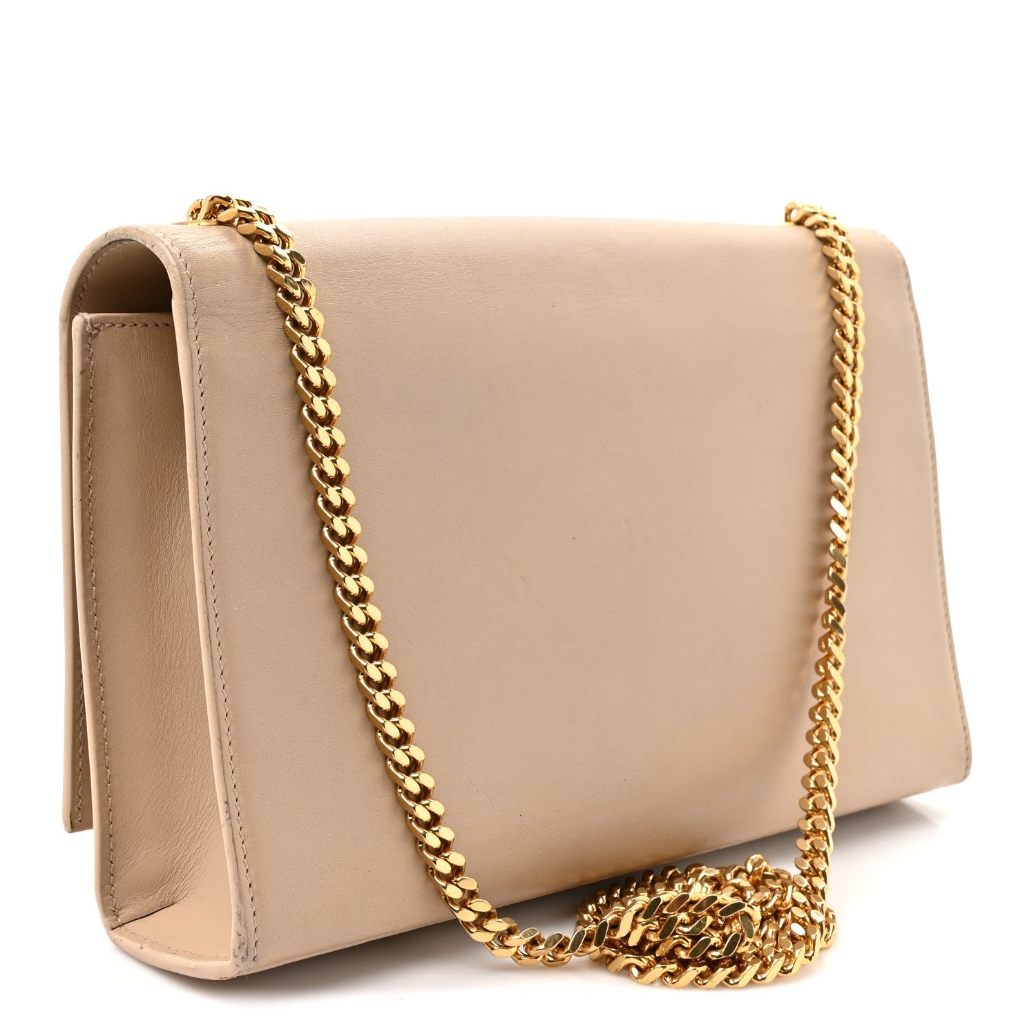Smooth Calfskin Medium Classic Monogram Kate Tassel Satchel Nude Powder