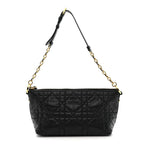 Lambskin Macrocannage DiorStar Hobo Bag Black