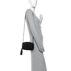Grain De Poudre Matelasse Monochrome Monogram Mini Lou Camera Bag Black