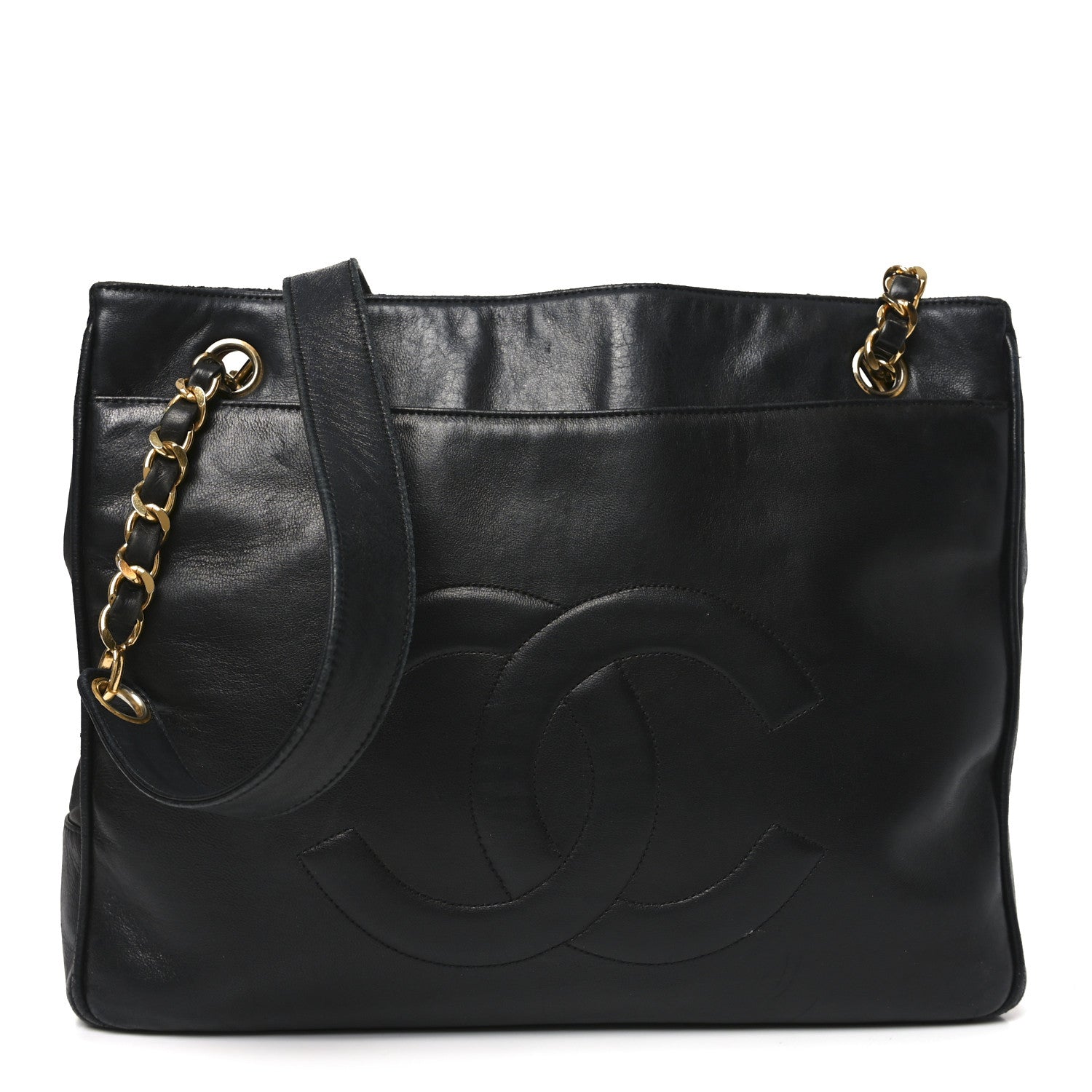 Lambskin CC Shoulder Bag Black