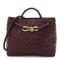 Nappa Intrecciato Small Andiamo Shoulder Bag Barolo