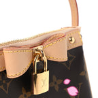 LV X TM Monogram Cherry Blossom Pochette Accessories Sakura Brown
