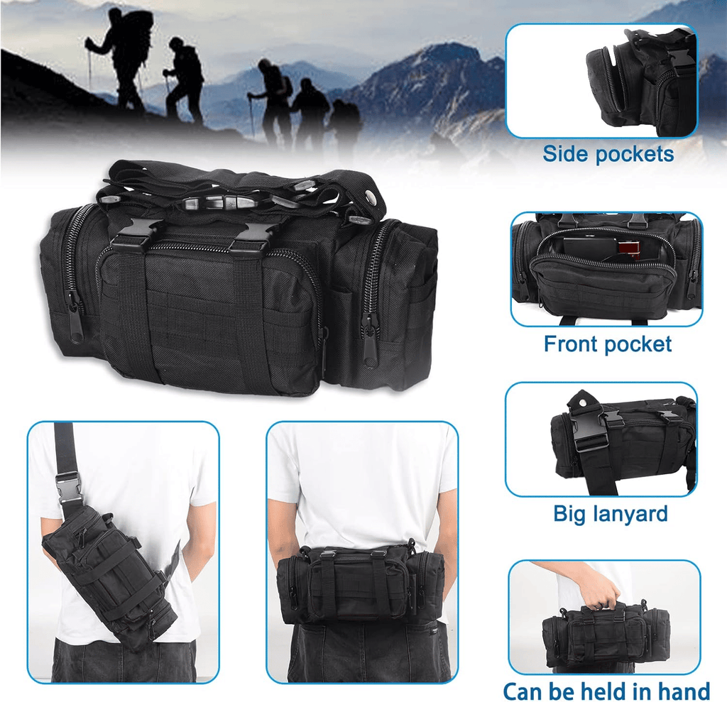 Universal Tactical Vehicle Back Seat Organizer with 3 Detachable Pouches Molle Pouches Truck Seat Organizer Tactical Gear for Car Truck Ford Jeep Vehicle