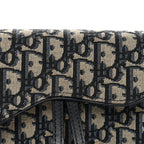 Oblique Saddle Belt Bag Blue