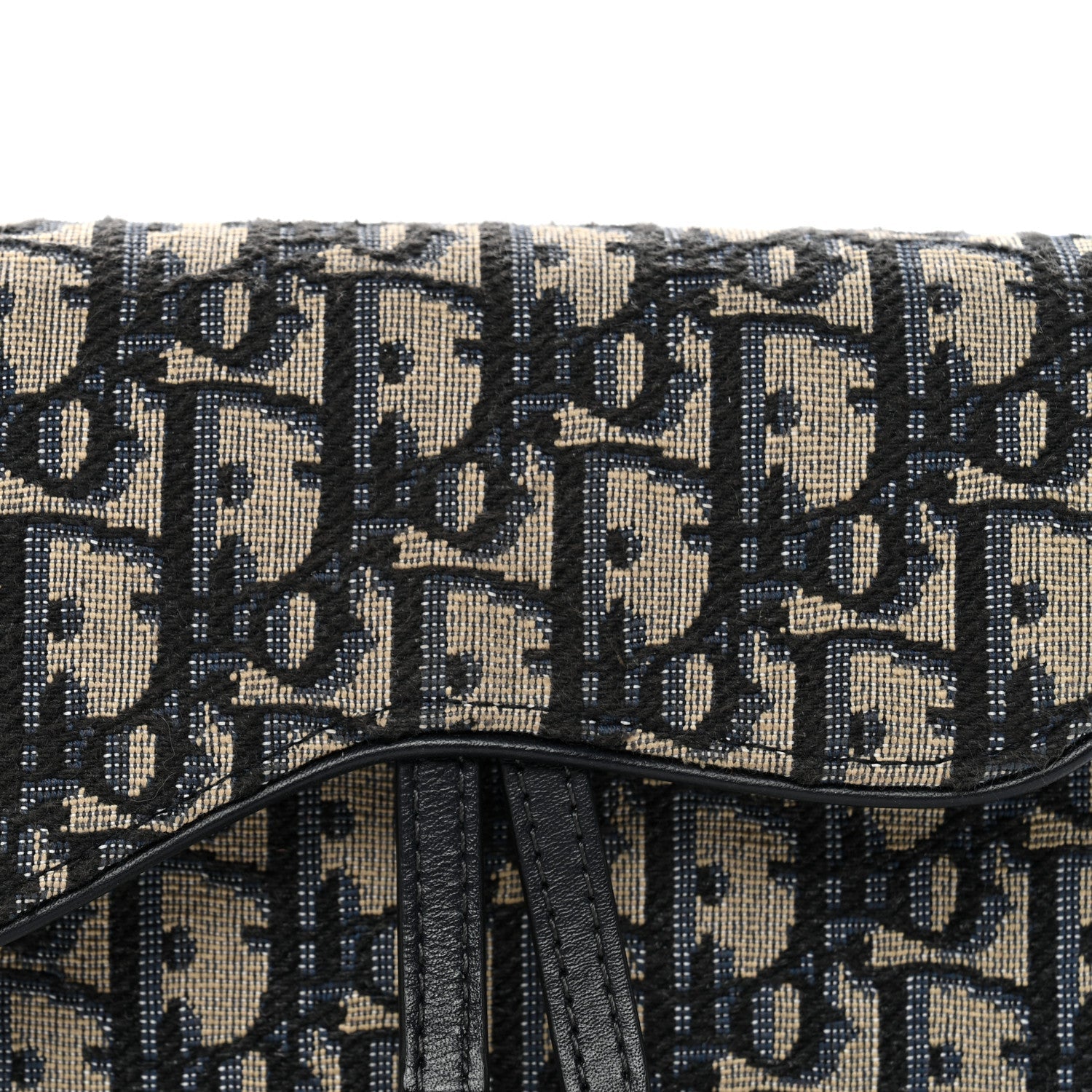 Oblique Saddle Belt Bag Blue